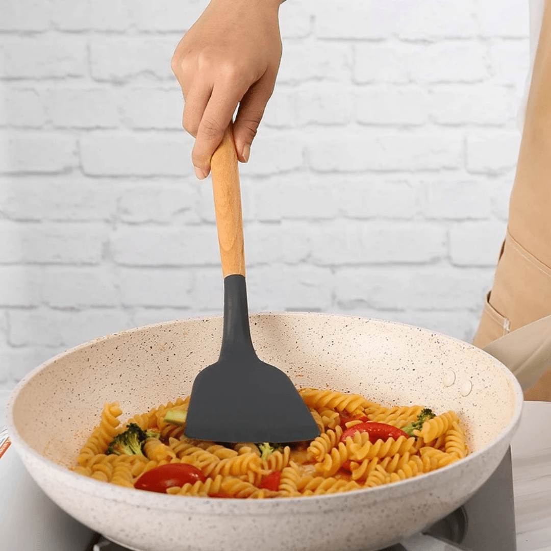 SET 19PCS UTENSILIOS DE COCINA SILICONA ANTIADHERENTE - MASTERCHEF