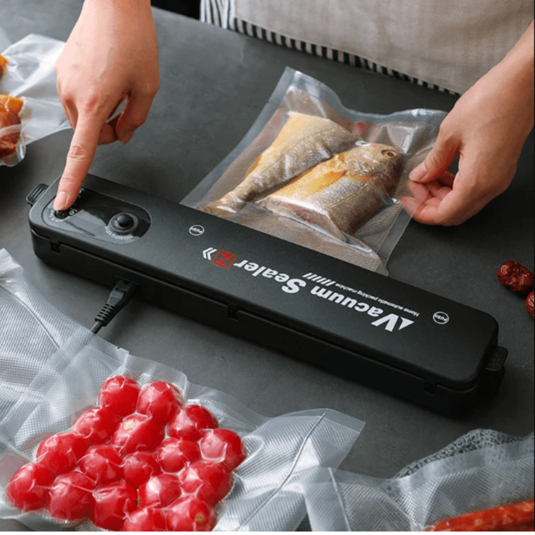 MAQUINA SELLADORA AL VACIO PARA ALIMENTOS + BOLSAS - VACUMSEAL