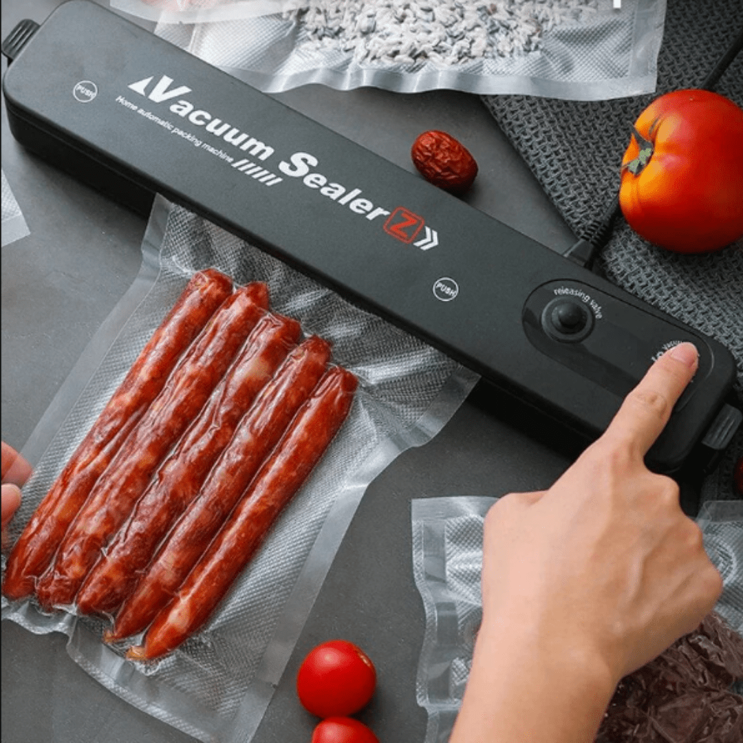 MAQUINA SELLADORA AL VACIO PARA ALIMENTOS + BOLSAS - VACUMSEAL