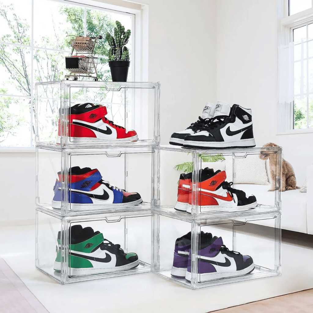 CAJA ACRÍLICA ORGANIZADORA ZAPATILLAS, CALZADO & ACCESORIOS TAPA MAGNETICA - IRONBOX
