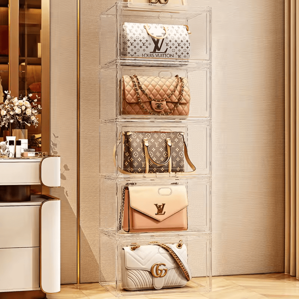 CAJA ACRÍLICA ORGANIZADORA ZAPATILLAS, CALZADO & ACCESORIOS TAPA MAGNETICA - IRONBOX
