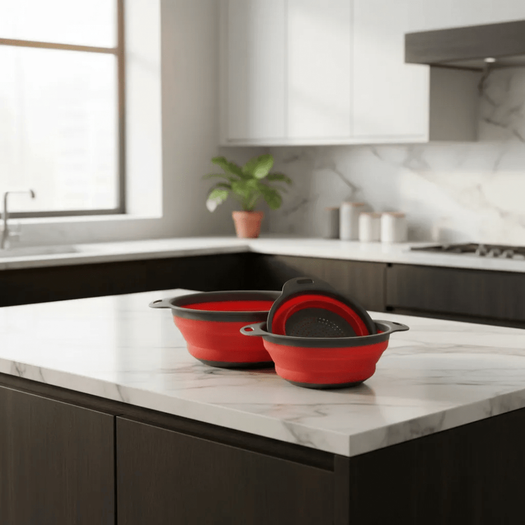 COLADOR DE SILICONA PLEGABLE - FLEXDRAIN