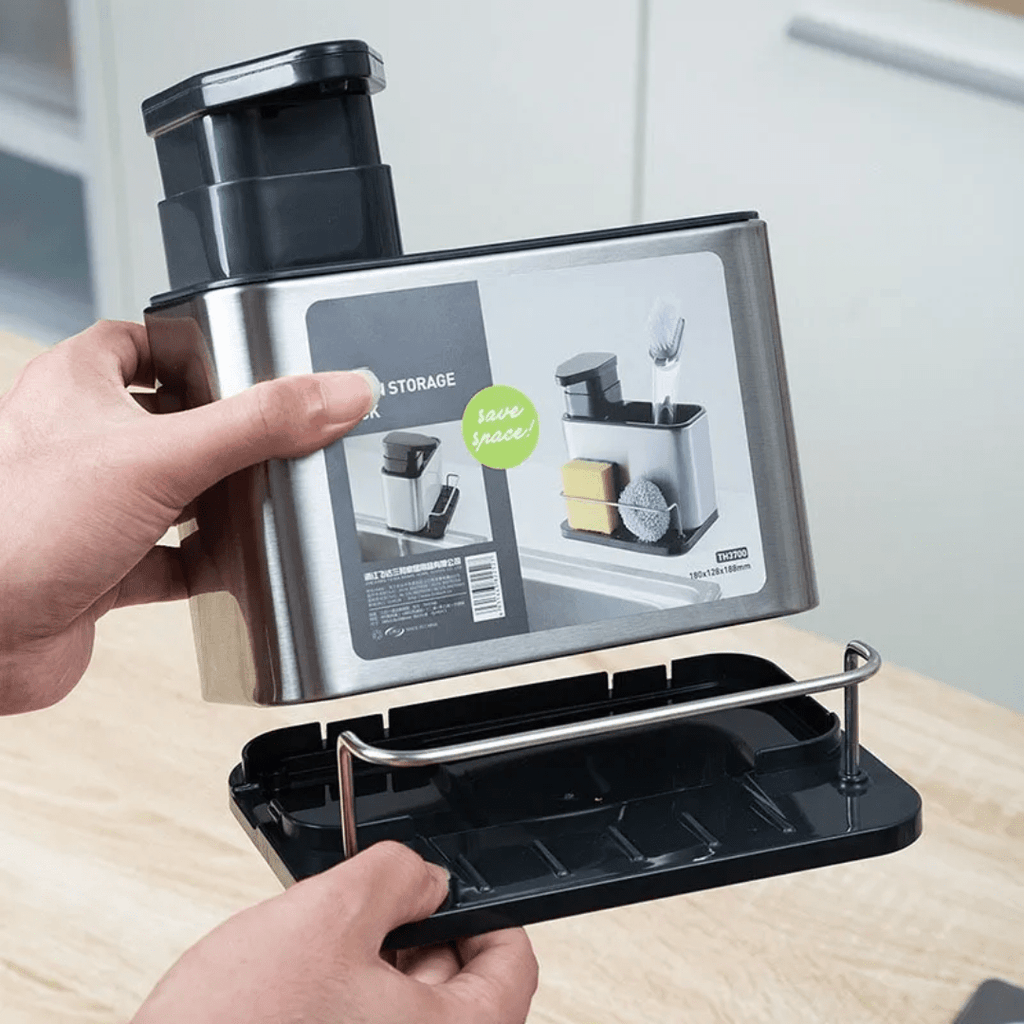 DISPENSADOR LAVALOZA ESCURRIDOR CUBIERTOS 2 EN 1 - CLEANSINK