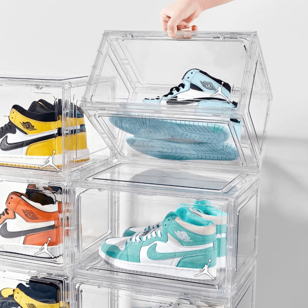 PACK 3 CAJAS ACRÍLICAS ORGANIZADORAS ZAPATILLAS Y ACCESORIOS – IRONBOX