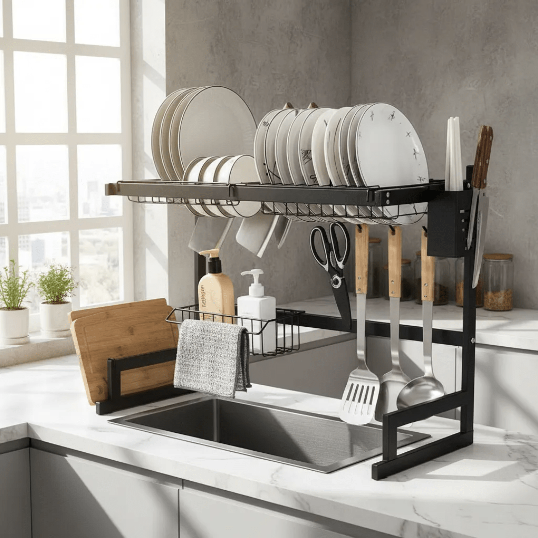 RACK ESCURRIDOR ORGANIZADOR COCINA SECADOR PLATOS 65CM XL - DRY65