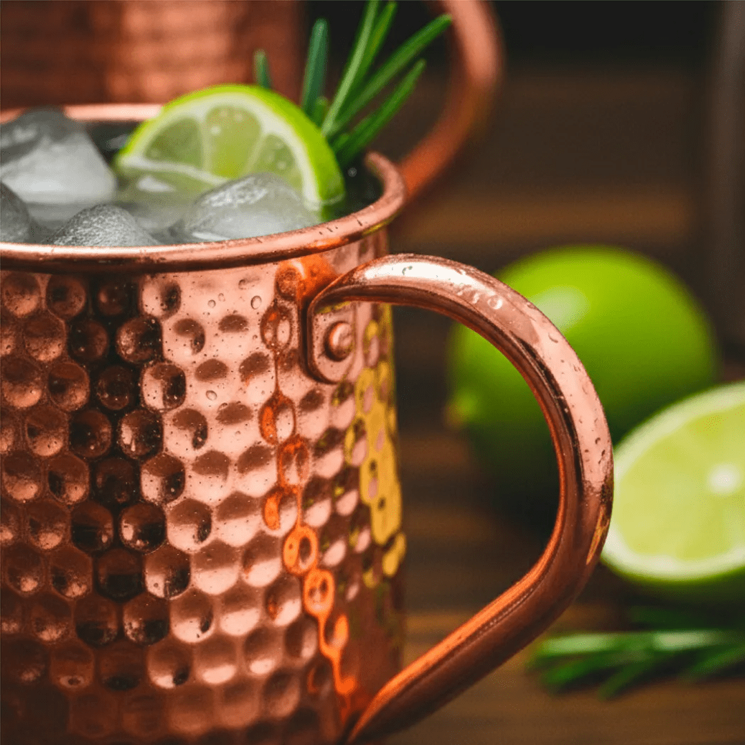 PACK 2 MUGS DE ACERO INOX VASOS BAR TRAGOS MOJITO 500ML - MOSCOW MULE