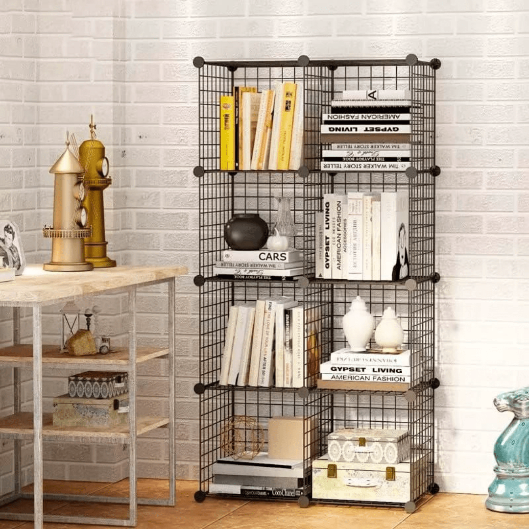 ESTANTE MODULAR 6 CUBOS 37X37CM ORGANIZADOR MULTIUSO -  GRIDSIX