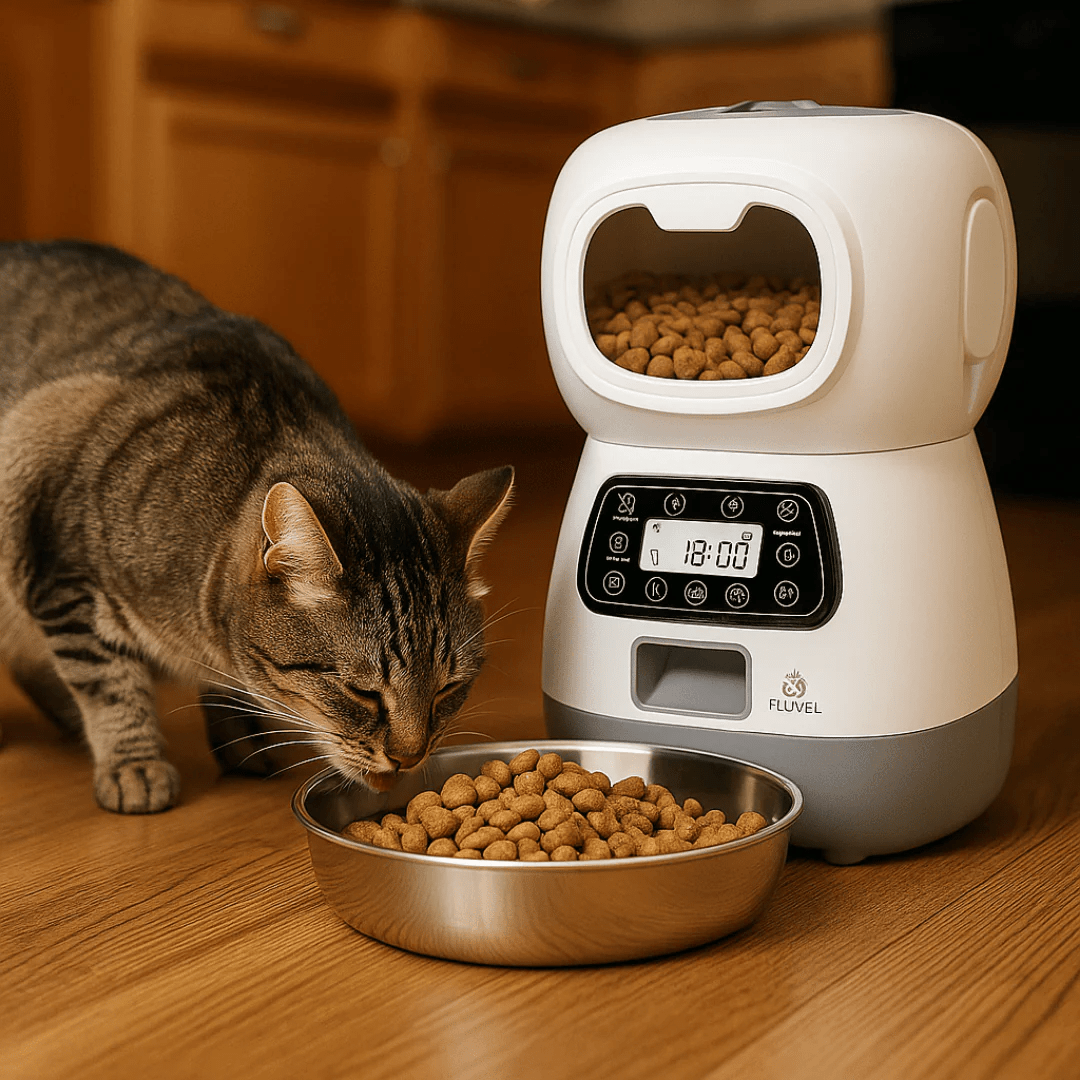DISPENSADOR AUTOMÁTICO DE ALIMENTOS PARA MASCOTAS – FEED PET