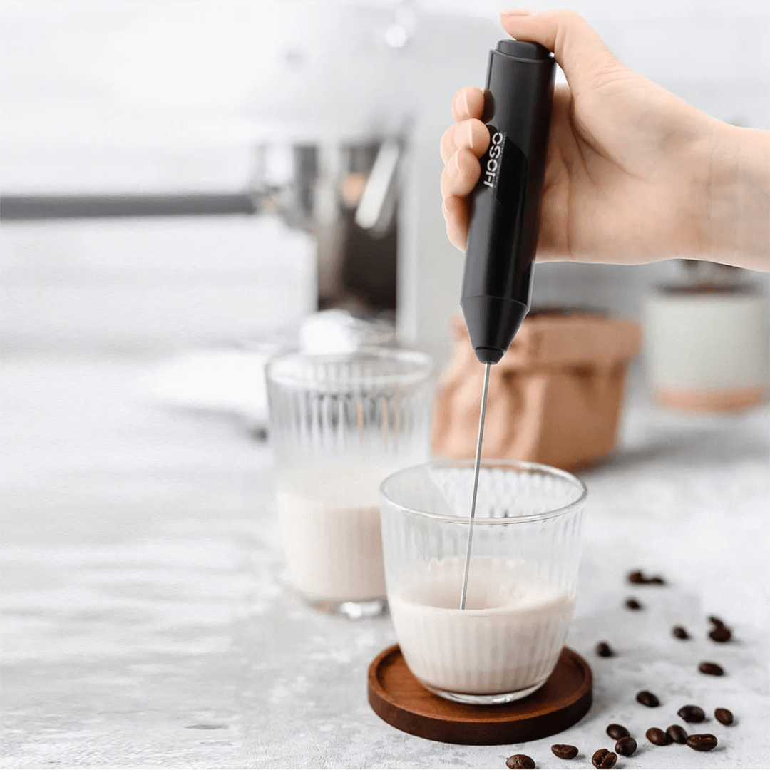 MINI BATIDOR ESPUMADERO DE CAFÉ Y LECHE ELECTRICO CON SOPORTE - VOLTEX