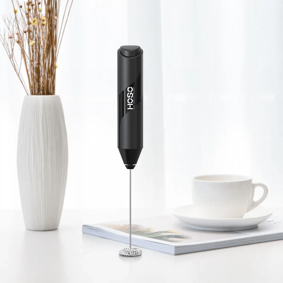 MINI BATIDOR ESPUMADERO DE CAFÉ Y LECHE ELECTRICO CON SOPORTE - VOLTEX