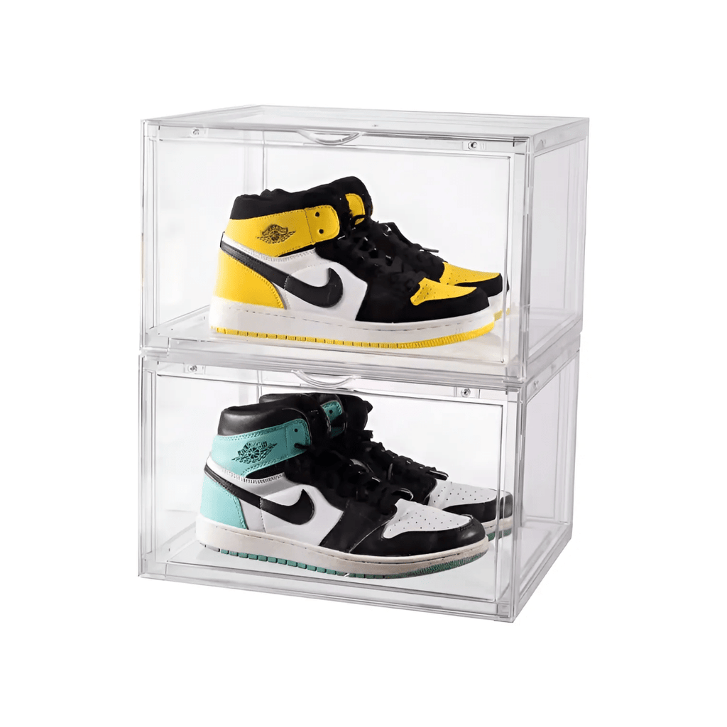 CAJA ACRÍLICA ORGANIZADORA ZAPATILLAS, CALZADO & ACCESORIOS TAPA MAGNETICA - IRONBOX