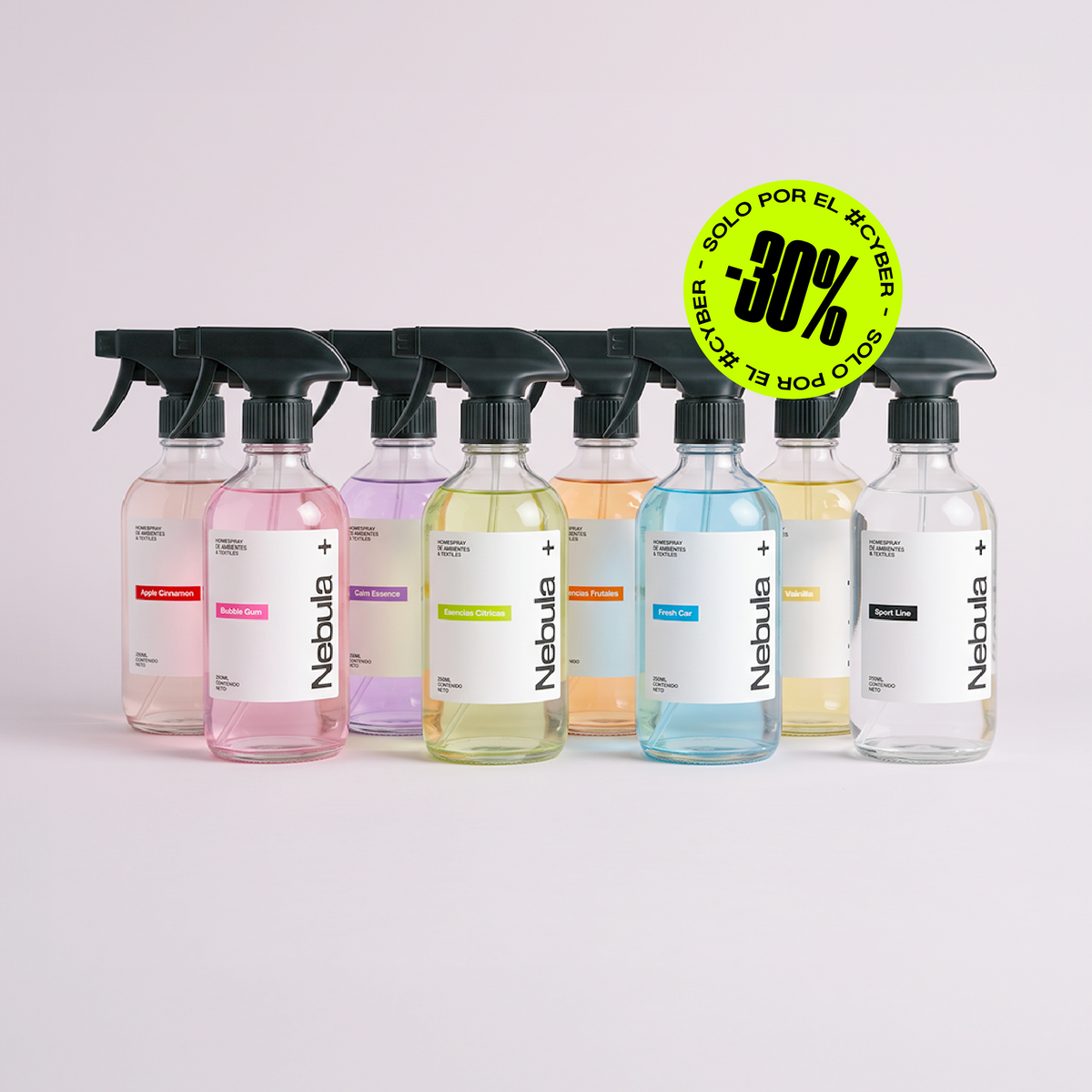 Pack 8 Homespray 250ml - Todas las esencias